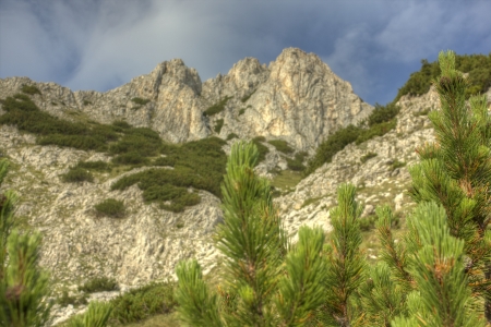 High mountain landscapeの写真素材