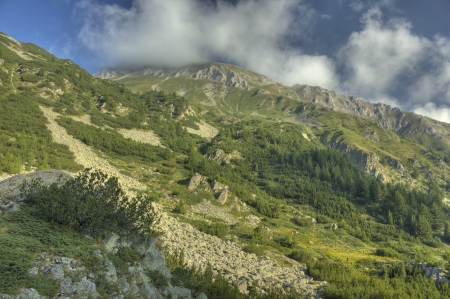 High mountain landscapeの写真素材