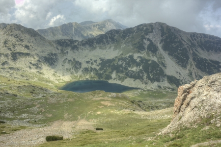 High mountain landscapeの写真素材