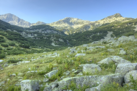 High mountain landscapeの写真素材