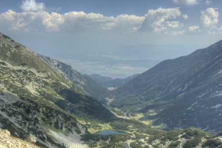 High mountain landscapeの写真素材