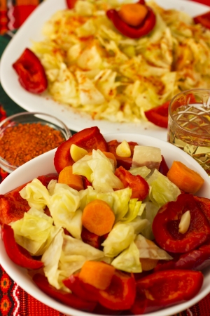 Salad with aperitifの写真素材