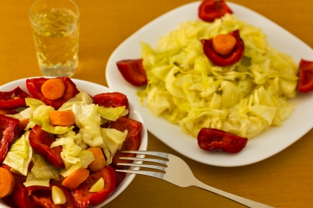Salad with aperitifの写真素材