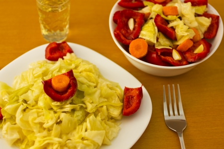 Salad with aperitifの写真素材