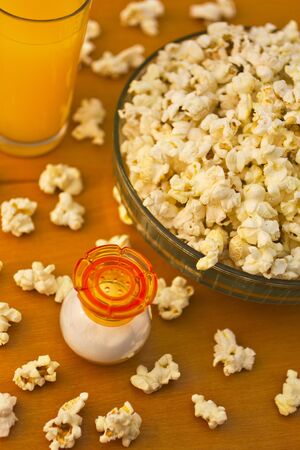 Popcorn and juiceの写真素材
