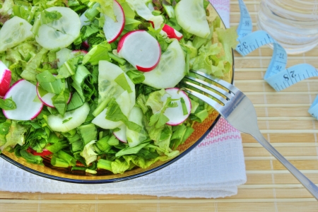 Fresh saladの写真素材
