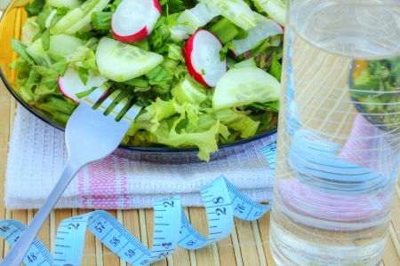Fresh saladの写真素材