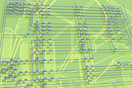 Engineering scheme of automation devicesの写真素材