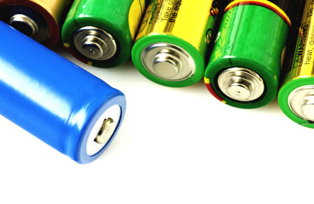 Collection of different batteriesの写真素材