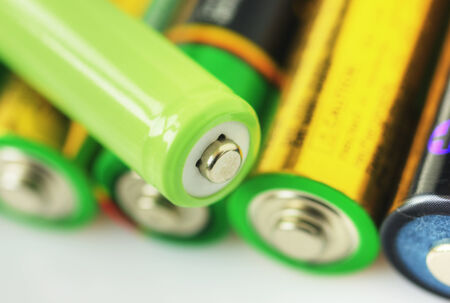 Collection of different batteriesの写真素材