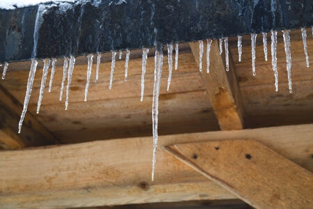 Icicles on the roof