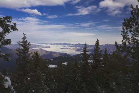 Winter mountain landscape
