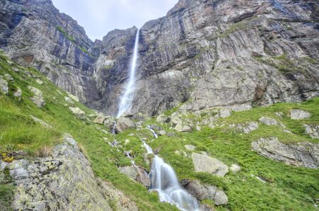 Mountain waterfallの写真素材