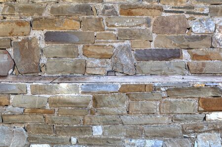 Stylish wall background with wooden beamの写真素材