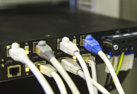 Industrial network switch with cables