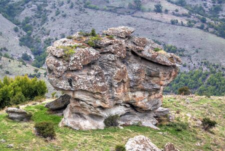 Beautiful mountain landscape with phenomenon rock formations