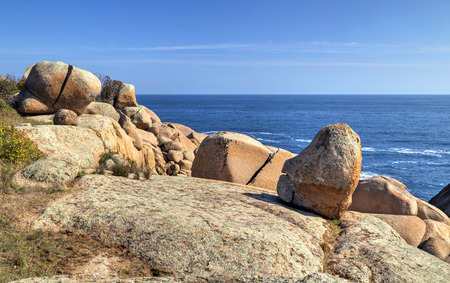 Beautiful landscape on rocky shore