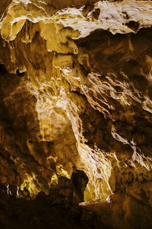 Beautiful rock formations inside the caveの写真素材