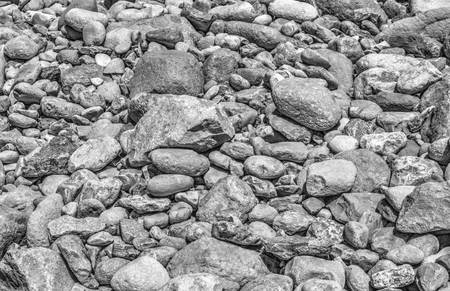 Stone background in black and whiteの写真素材