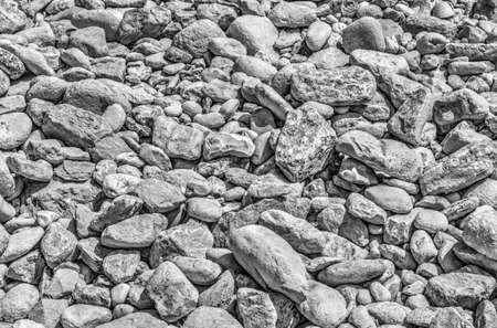 Stone background in black and whiteの写真素材