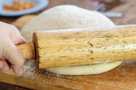 Yeast Dough pizzaの写真素材
