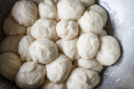 yeast Dough in bowlの写真素材