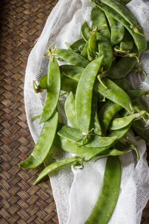 sweet green peaの写真素材