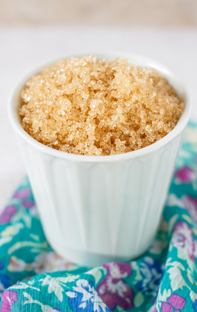brown organic sugarの写真素材