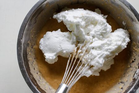 Mixing Batter for banana cake or muffin.の写真素材