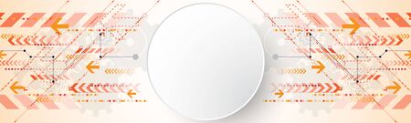 abstract background of technological innovation and technology concept.のイラスト素材