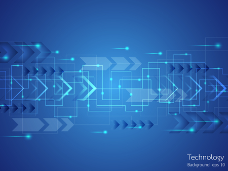 abstract background of technological innovation and technology concept.のイラスト素材