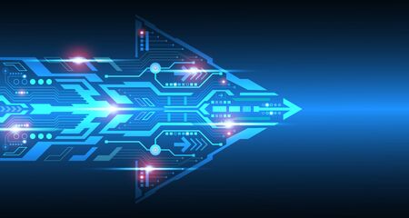 Vector abstract background shows the innovation of technology and technology concepts. Can be applied to your businesses.のイラスト素材