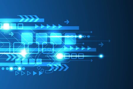 Vector abstract background shows the innovation of technology and technology concepts. Can be applied to your businesses.のイラスト素材