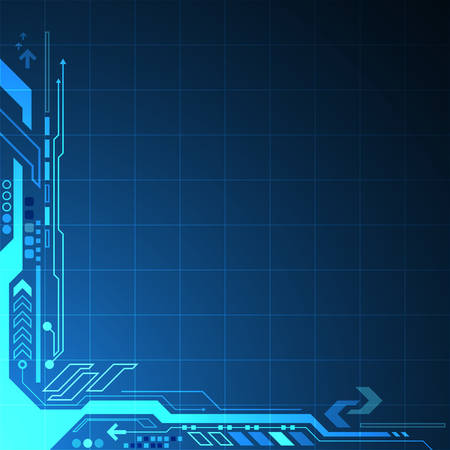 Vector abstract background shows the innovation of technology and technology concepts. Can be applied to your businesses.のイラスト素材