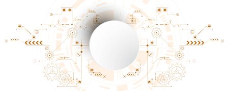 Vector abstract background shows the innovation of technology and technology concepts. Can be applied to your businesses.のイラスト素材