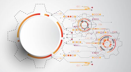 Vector abstract background shows the innovation of technology and technology concepts. Can be applied to your businesses.のイラスト素材