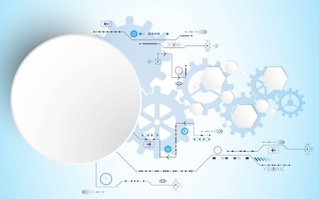 Vector abstract background shows the innovation of technology and technology concepts. Can be applied to your businesses.のイラスト素材