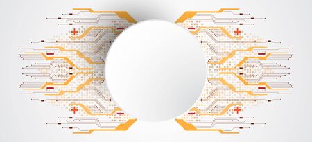 Vector abstract background shows the innovation of technology and technology concepts.のイラスト素材