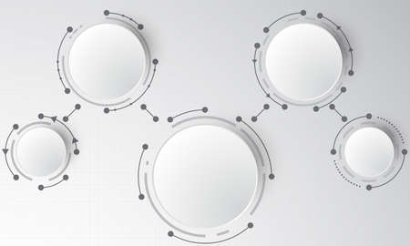 Vector abstract background shows the innovation of technology and technology concepts.のイラスト素材