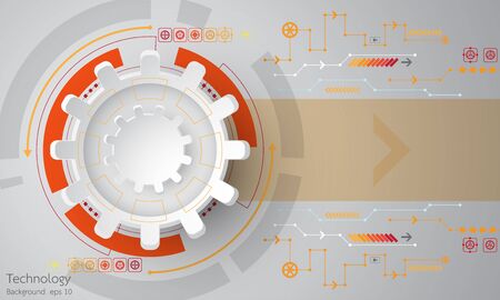 Vector abstract background shows the innovation of technology and technology concepts.のイラスト素材