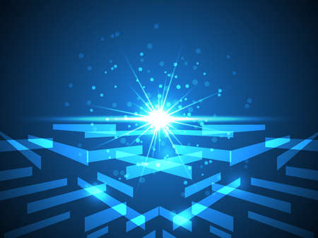 Vector abstract background shows the innovation of technology and technology concepts.のイラスト素材