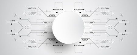 Vector abstract background shows the innovation of technology and technology concepts.のイラスト素材