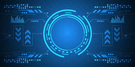 Vector abstract background shows the innovation of technology and technology concepts.のイラスト素材