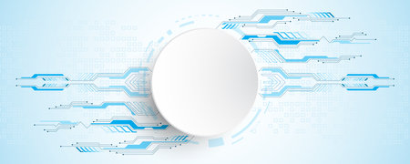 Vector abstract background shows the innovation of technology and technology concepts.のイラスト素材