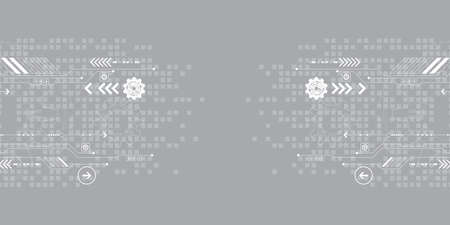 Vector abstract background shows the innovation of technology and technology concepts.のイラスト素材