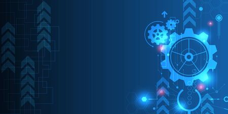 Vector abstract background shows the innovation of technology and technology concepts.のイラスト素材