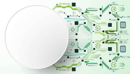 Vector abstract background shows the innovation of technology and technology concepts.のイラスト素材