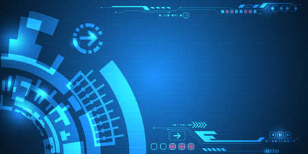 Vector abstract background shows the innovation of technology and technology concepts.