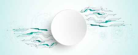 Vector abstract background shows the innovation of technology and technology concepts.のイラスト素材
