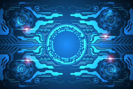 Vector abstract background shows the innovation of technology and technology concepts.のイラスト素材